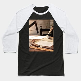 Architect - Compass and T-Square Baseball T-Shirt